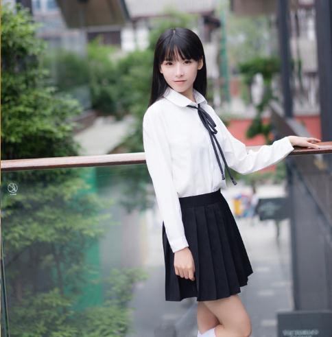 日系セーラー服/長袖団体服/女子学生学園制服/JK制服//プリーツミニ